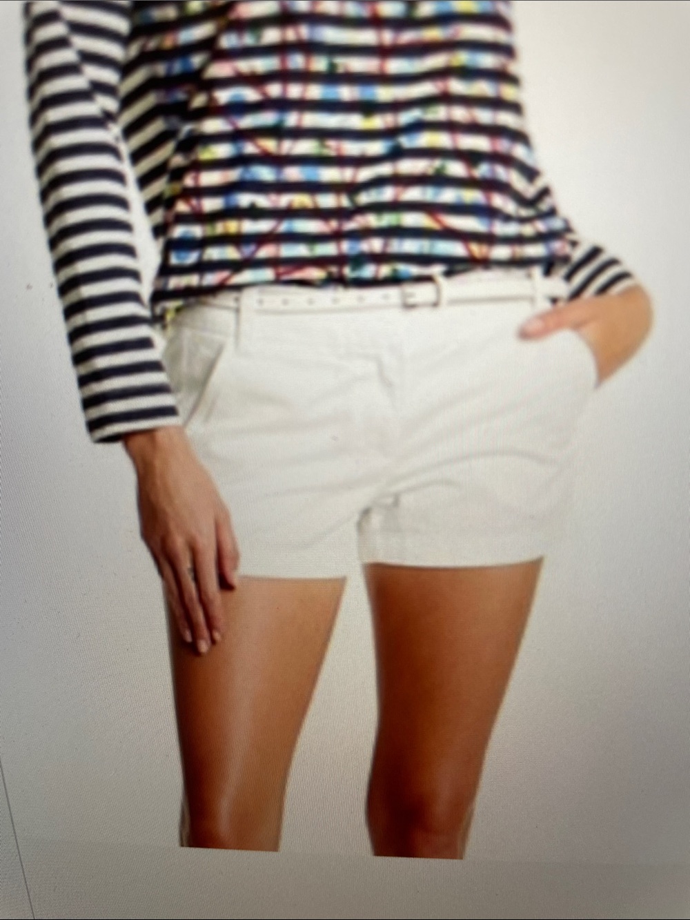 J crew white chino short sz 2